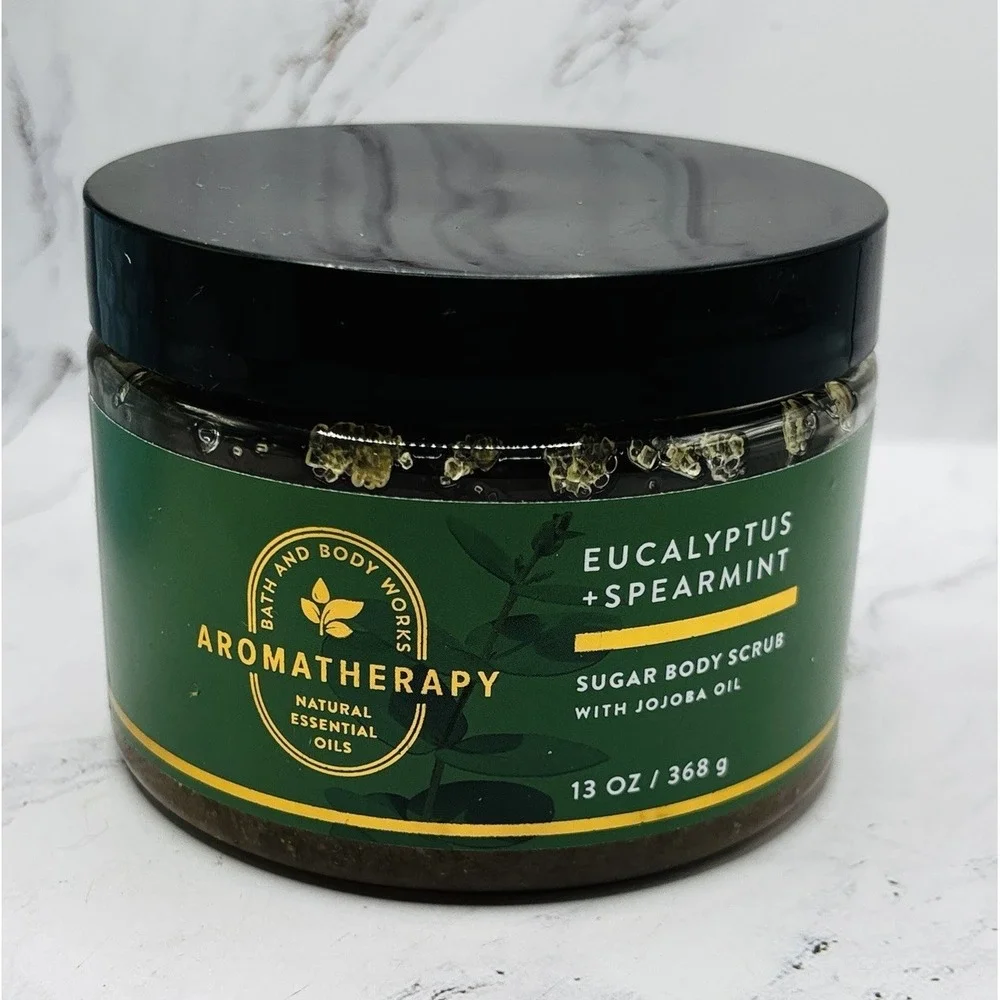 Bath & Body Works Aromatherapy Eucalyptus Spearmint Sugar Body Scrub 13oz